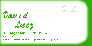 david lucz business card